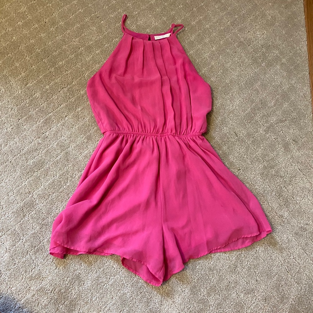 Hot Pink Romper